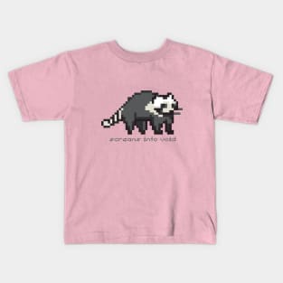 Raccoon Screams Into Void Kids T-Shirt